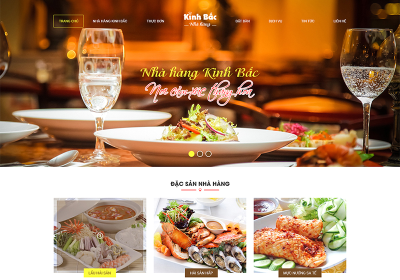 Website nhà hàng