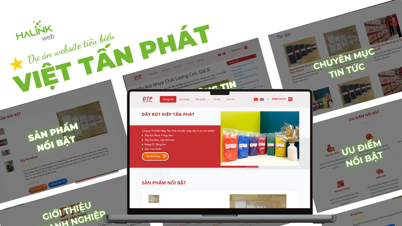 Web chuyên nghiệp cho nhà sản xuất & phân phối Việt Tấn Phát