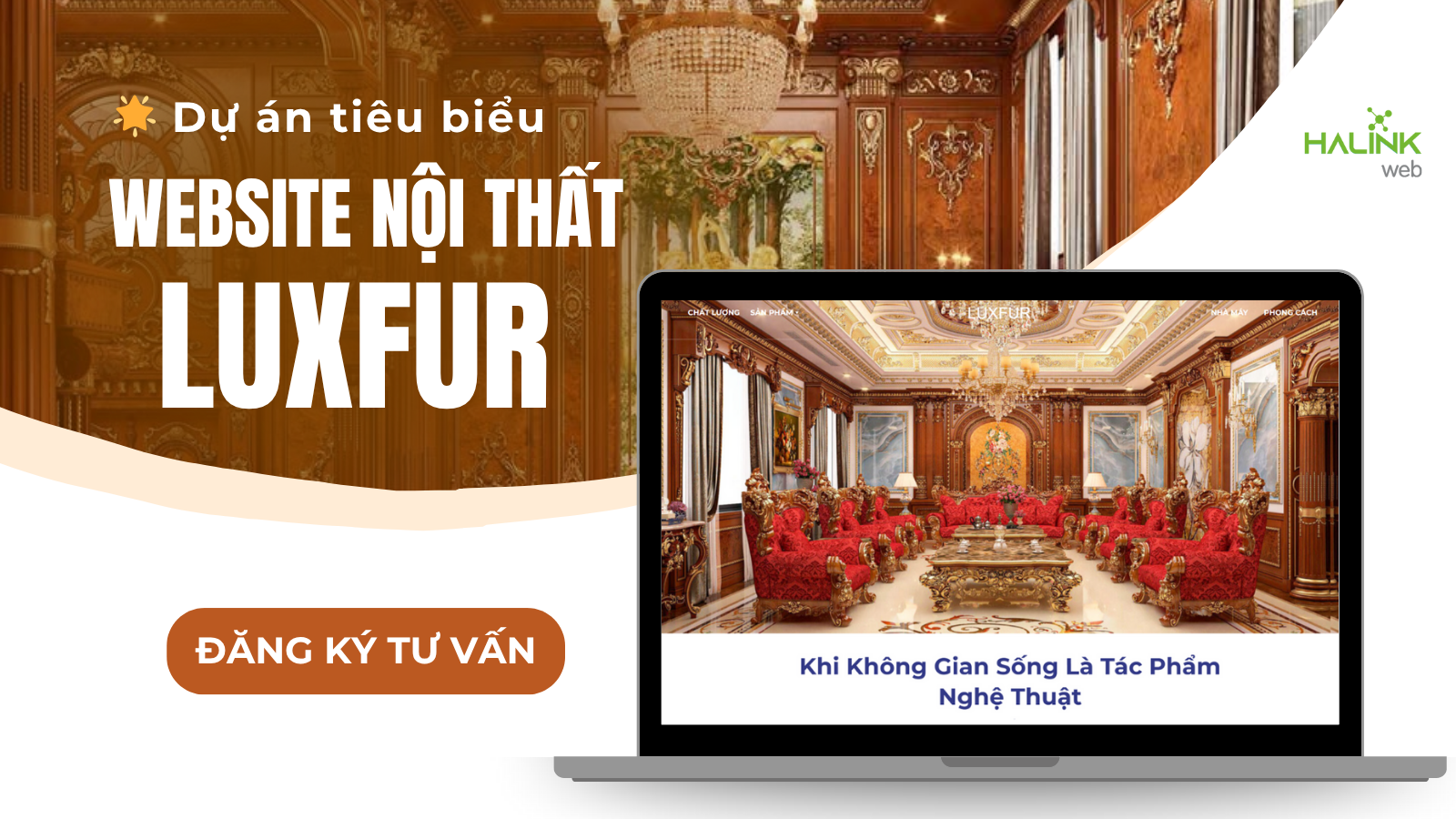 Tái hiện tinh thần nội thất cao cấp qua website Luxfur