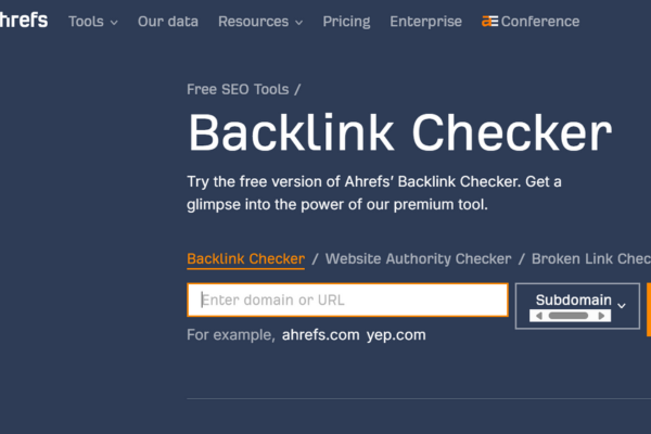 Ahrefs’ Backlink Checker