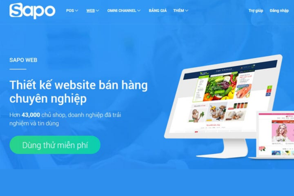 công ty thiết kế website sapo web