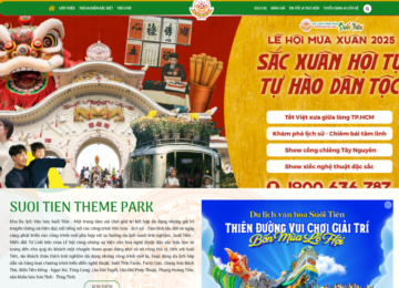 Website Khu Du Lịch Suối Tiên – Tiên Phong Trong Kết Nối Du Lịch Số