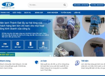 Website Điện Lạnh Thành Đạt – hợp tác lần 2 và đầu tư cho tương lai bền vững