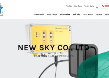 Website New Sky: Tối giản thiết kế để tối đa hiệu quả