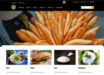 Website nhà hàng Lee Baguette: Đưa Ẩm Thực Việt vươn tầm thế giới