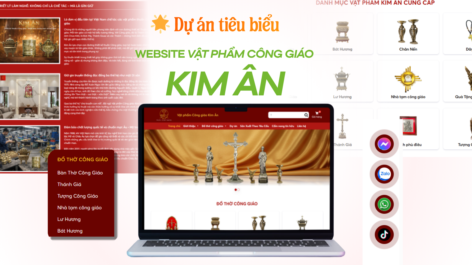 Dự án tiêu biểu website Kim Ân